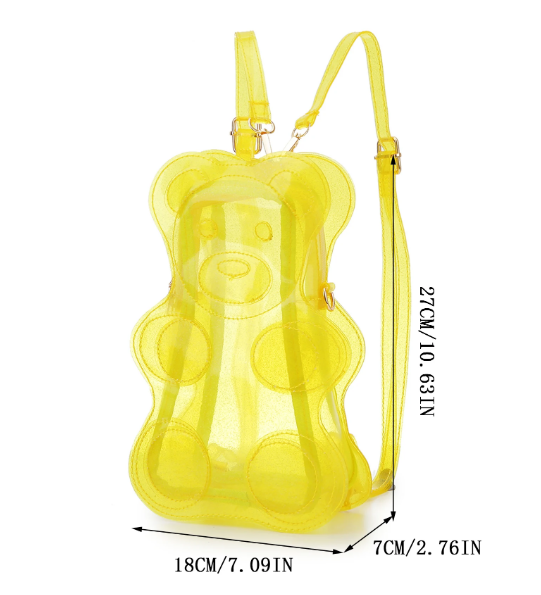 Transparent Gummy Bear Backpack