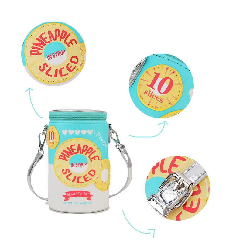 Canned Pineapple Slices Shoulder Bag