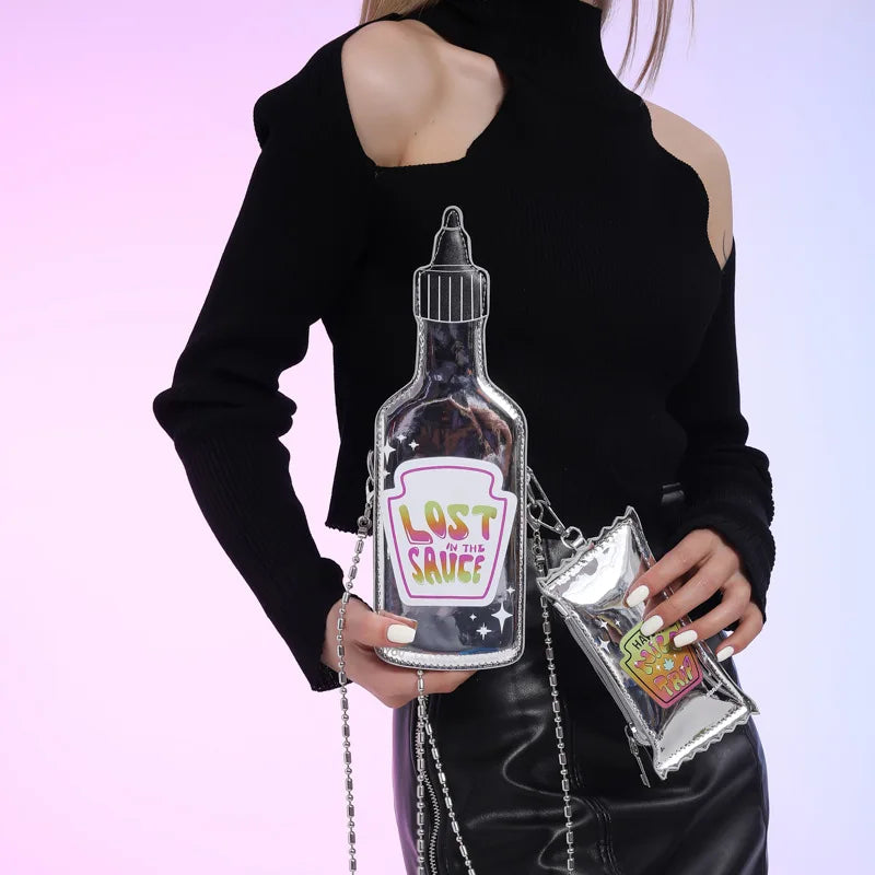 Lost in the Sauce Bottle Handbag