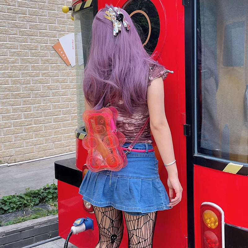 Transparent Gummy Bear Backpack
