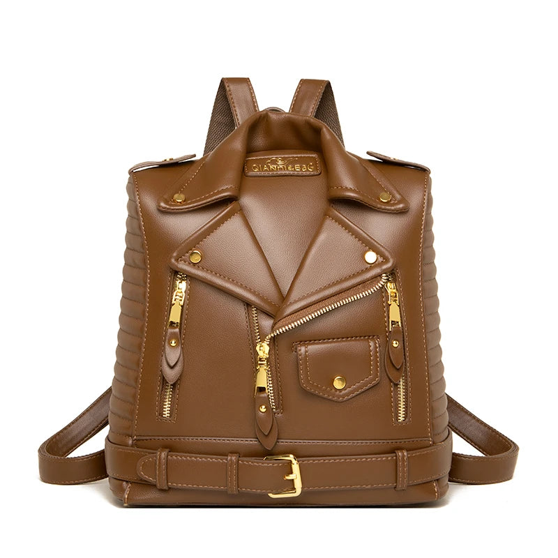 Leather Jacket Backpack