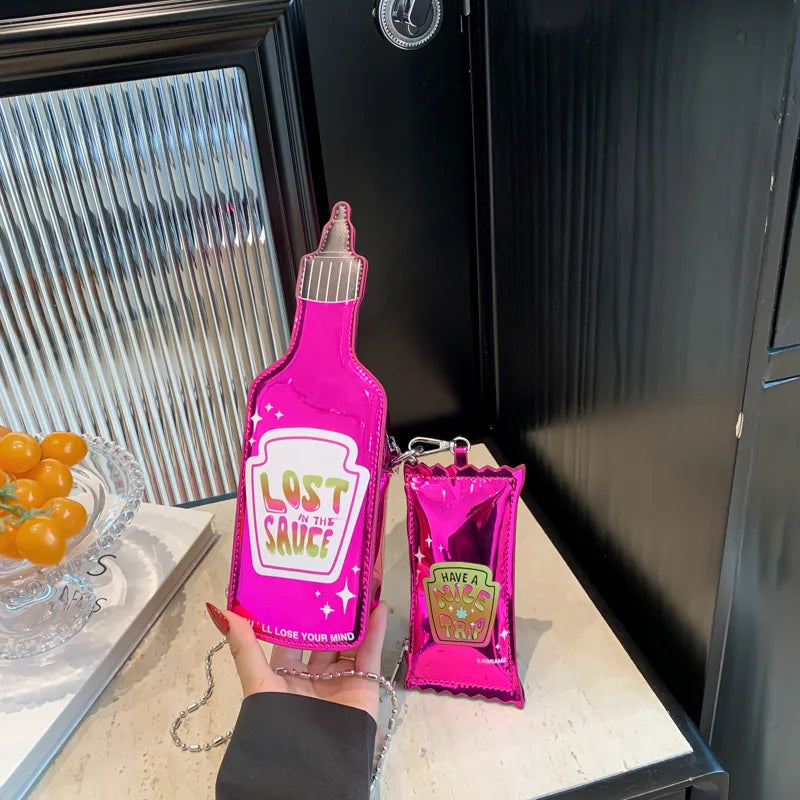 Lost in the Sauce Bottle Handbag
