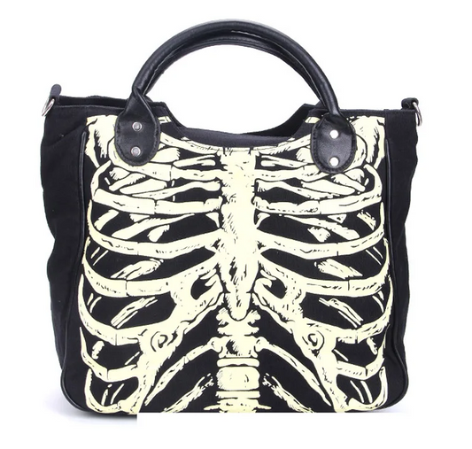 Glow in the Dark Skeleton Handbag