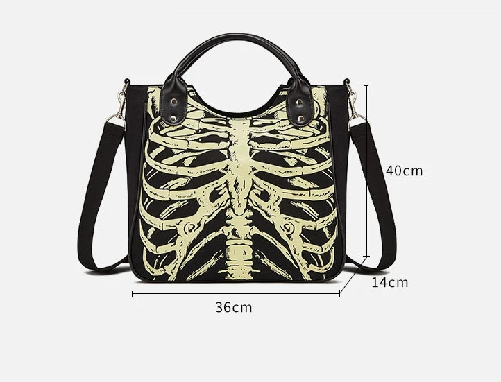 Glow in the Dark Skeleton Handbag