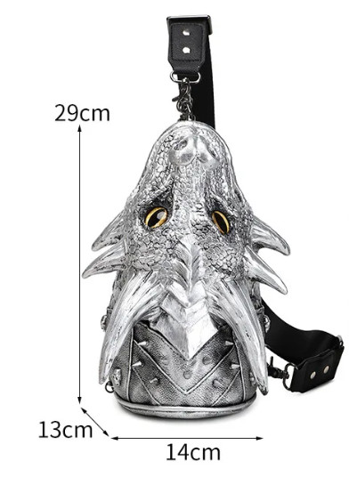 Dragon Head Crossbody Backpack