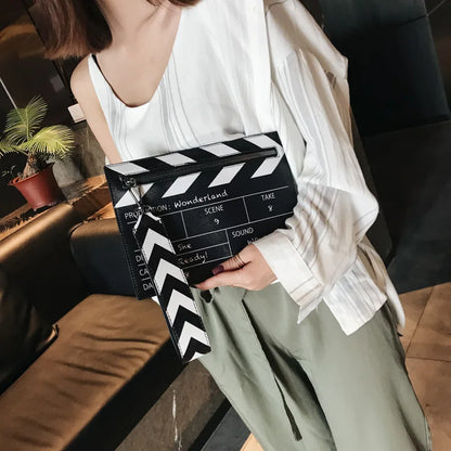 Movie Clapperboard Clutch Crossbody Bag