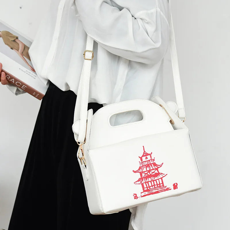 Large Chinese Takeout Box Handbag