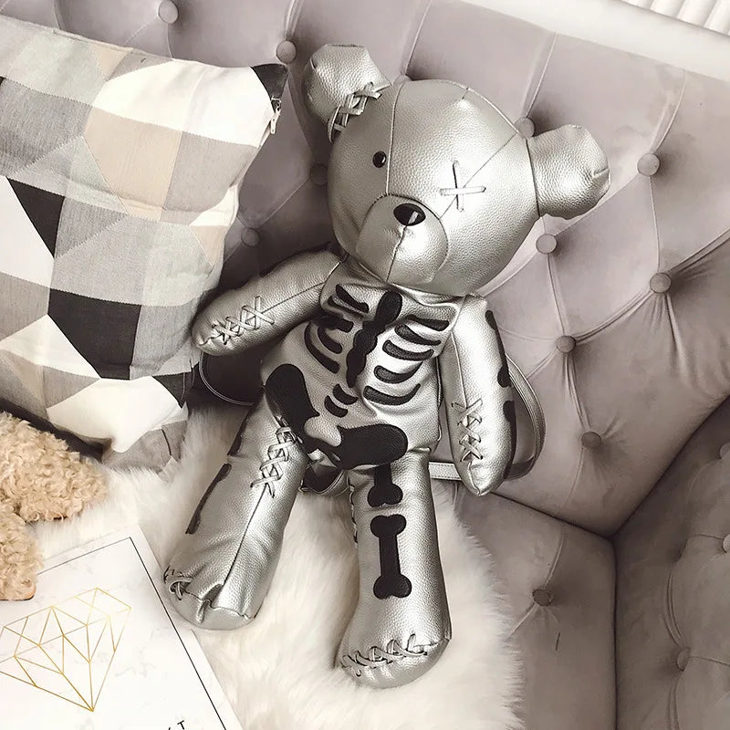 Skeleton Teddy Bear Backpack