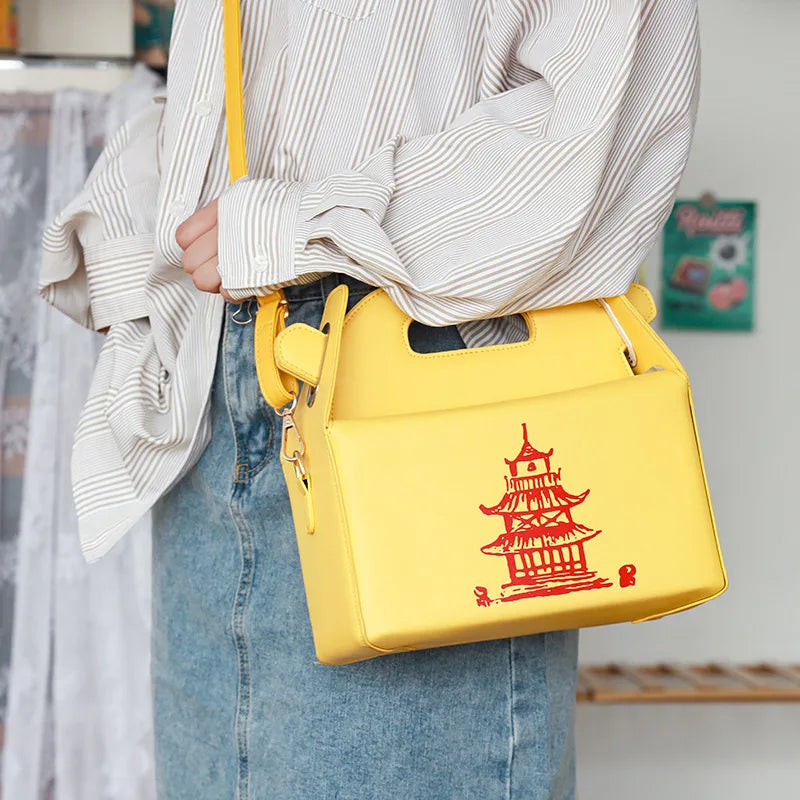 Large Chinese Takeout Box Handbag