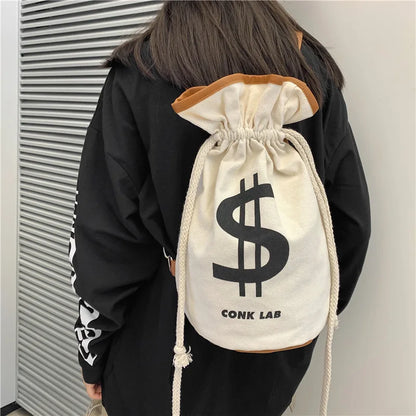 Moneybag Backpack / Crossbody Bag