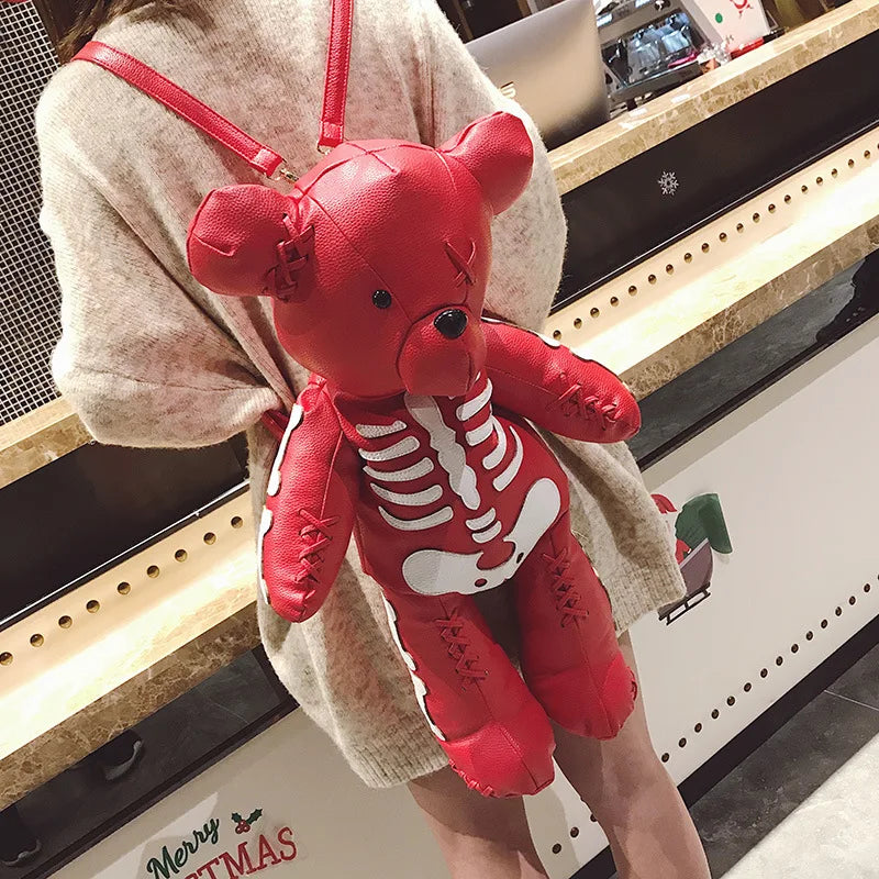 Skeleton Teddy Bear Backpack