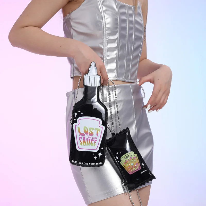 Lost in the Sauce Bottle Handbag