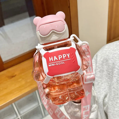 850ML Space Teddy Bear Water Bottle Bag