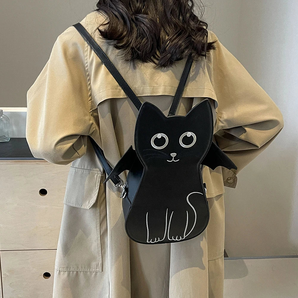 Cat with Bat Wings Backpack