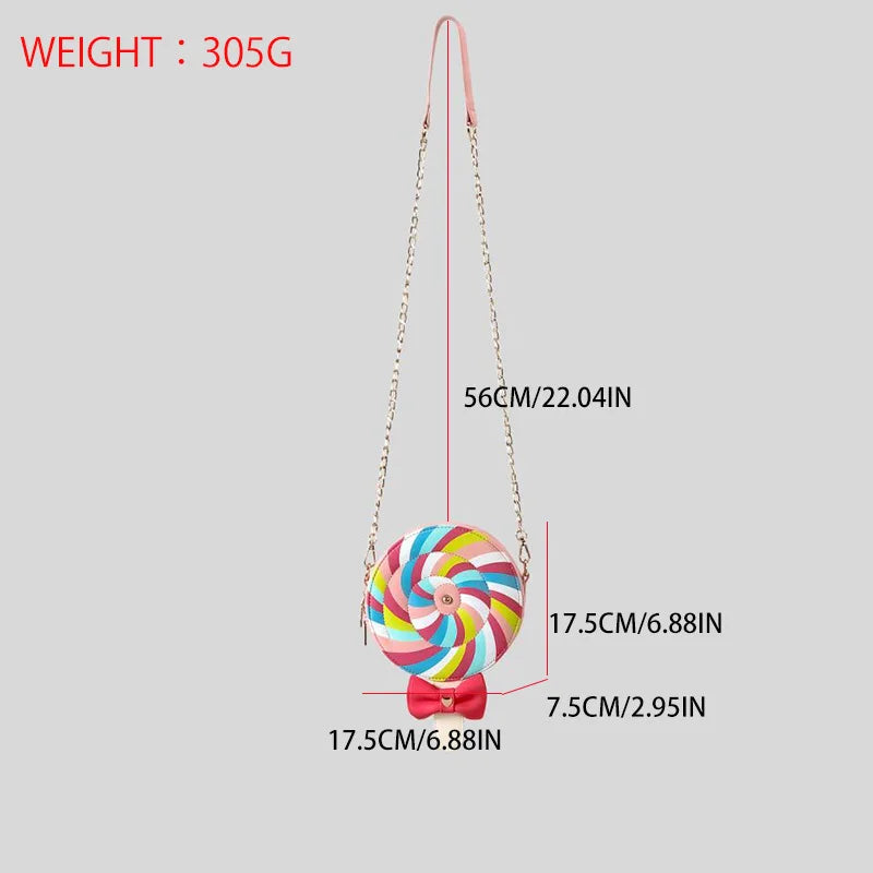 Rainbow Lollipop Crossbody Bag