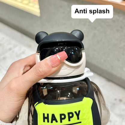 850ML Space Teddy Bear Water Bottle Bag