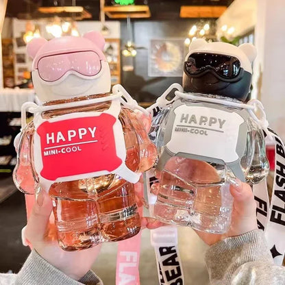 850ML Space Teddy Bear Water Bottle Bag