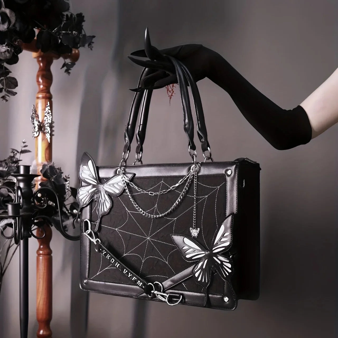 Gothic Butterfly Handbag