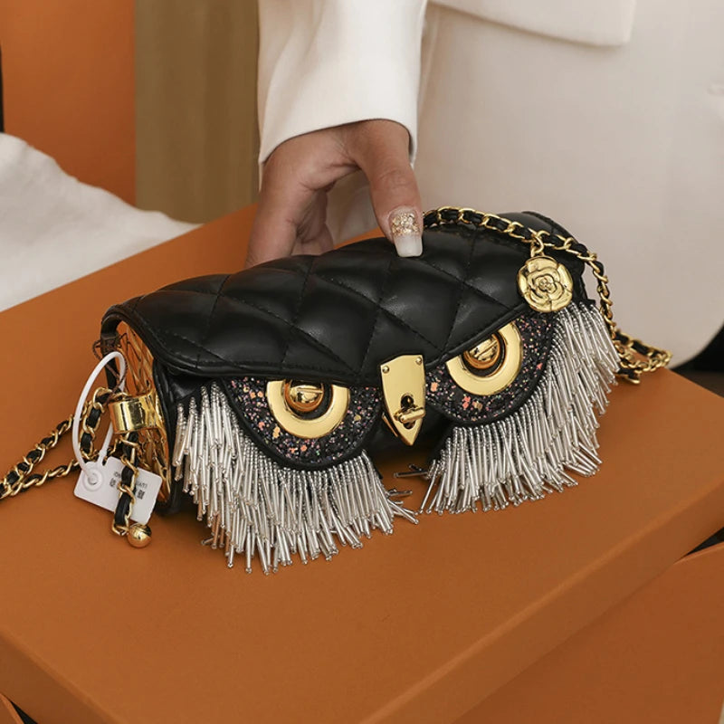 Owl with Tassel Handbag