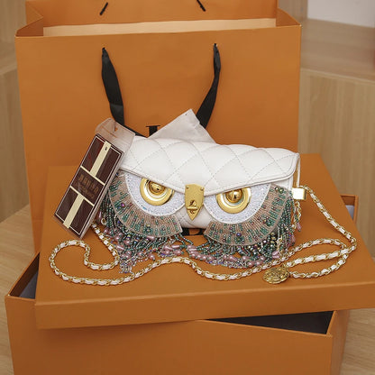 Owl with Tassel Handbag